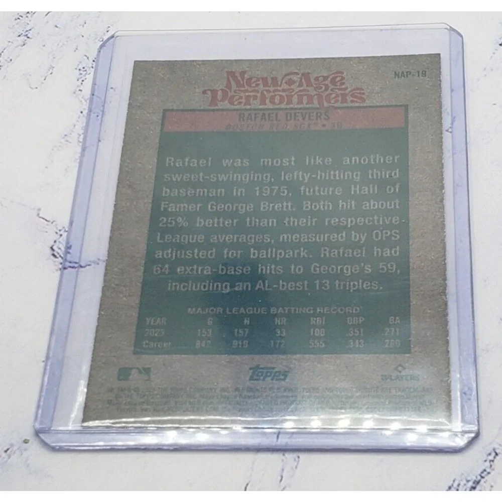 Rafael Devers 2024 Topps Heritage #NAP-19 New Age Performers Boston Red Sox